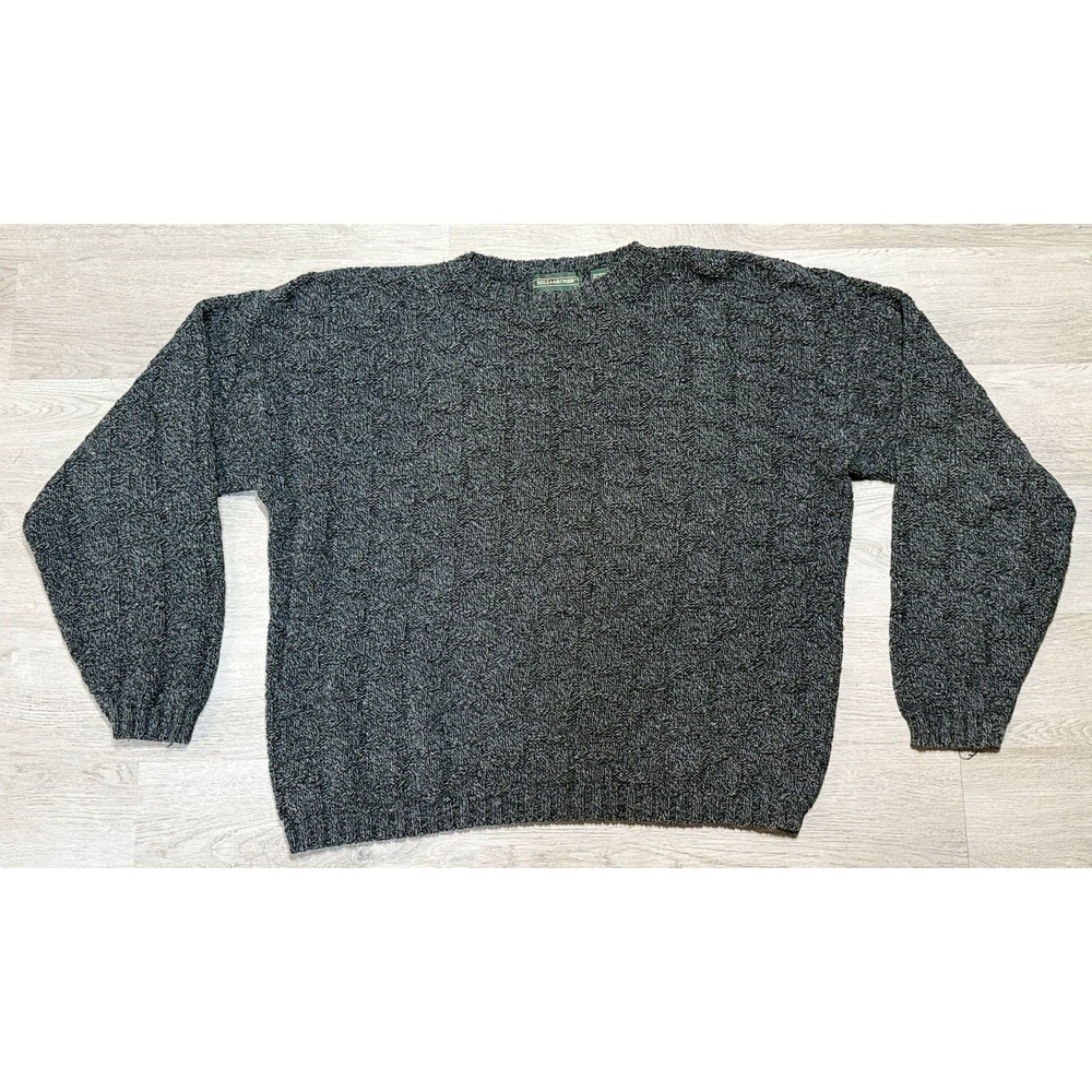 Vintage Hill & Archer Sweater Mens XL Wool Blend Made in USA Pullover 90s Gray - Picture 2 of 8